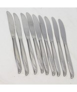 Wm Rogers Bermuda Dinner Knives 7-3/4&quot; Stainless Lot of 9 - $21.28 CAD