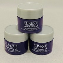 Pack of 3 x Clinique Take The Day Off Charcoal Cleansing Balm 0.5 oz/15ml Total  - £12.01 GBP