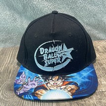 Licensed Dragonball Z Super Black Blue Snapback Hat Bioworld Funimation - £13.66 GBP