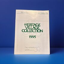 Vintage Department 56 Heritage Village Collection Catalog  1995 Booklet - $3.50