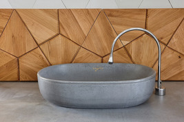 V_42 Grey Bathroom Sink | Concrete Sink | Round Sink | Bathroom Vessel S... - $533.00