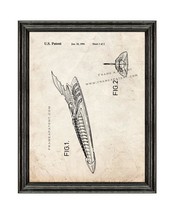 Batman Boat Patent Print Old Look with Black Wood Frame - £19.94 GBP+
