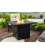 34&quot; Steel Gas Fire Pit Table: Outdoor Patio - $6,102.77 MXN