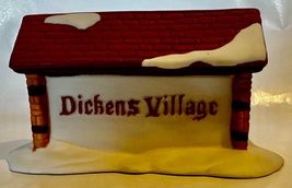 Dept 56 #65692 Dickens Village Roofed Sign 1987 ~ Retired 1993 ~ Add To Village - £6.25 GBP