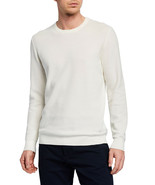 Theory Mens Off White Pique Knit Riland Breach Crew Neck Sweater, Small ... - £117.33 GBP
