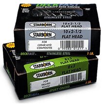 Starborn Stxc07225 Deckfast Deck Screws, Silver, No. 7 X 2-1/4 in, 1 Lb - $38.90 CAD