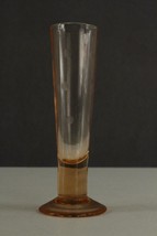 Vintage Depression Glass Salmon Pink Polka Dot Etch Footed Bud Vase - £10.18 GBP