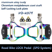 Road Bike Colorful Pedal 9/16&quot; Ultra light aluminum alloy Professional Bicycle R - £99.77 GBP