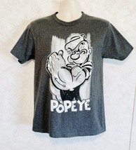 Popeye Sailor Man King Features Men&#39;s Gray Graphic Tee Shirt Size Small - $21.23