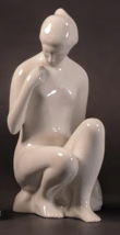 Royal Dux Czechoslovakia nude sculpture 10.5&quot; # 737 - $31.19