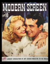 COVER ONLY Modern Screen Magazine December 1942 Betty Gable, John Payne No Label - £11.16 GBP