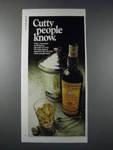 1970 Cutty Sark Scotch Ad - $18.49