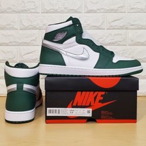 Air Jordan 1 Retro High OG Size 12.5 Gorge Green Metallic Silver DZ5485-303 - $289.98