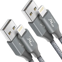 Nylon Tressé (2 Paquet) Lightning Rapide USB Données Câble Chargeur Cordon Ios - £20.17 GBP