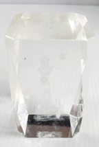 Crystal Glass Laser Etched Hologram 3D Paperweight Lighthouse California - £3.92 GBP