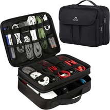 Matein Electronics Organizer, Waterproof Travel Electronic Accessories, Black. - £28.78 GBP