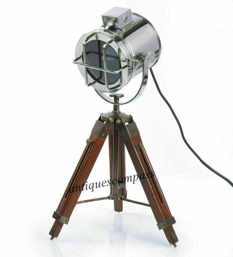 Antique Marine Table Tripodie Socke Lampe Designer Spot Light Studio Decor Mason