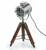 Antique Marine Table Tripodie Socke Lampe Designer Spot Light Studio Dec... - £73.59 GBP
