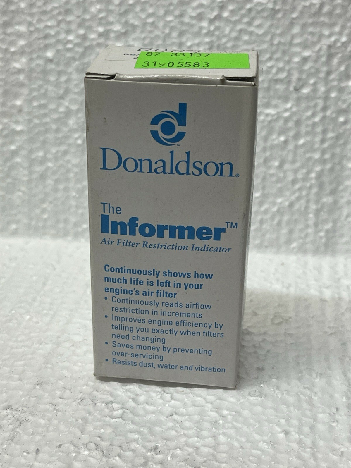 GENUINE NEW DONALDSON AIR RESTRICTION GAUGE THE INFORMER X002275 - $37.61