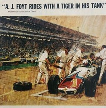 1965 Esso Gas And Oil A.J. Foyt Tiger In The Tank Advertisement Racecar ... - $24.99
