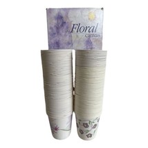 Dixie Disposable Paper Bath Cups Floral Canvas 3 oz Partial 118 Total Op... - £15.62 GBP