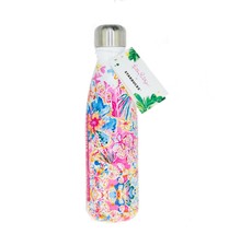 Starbucks Swell Lilly Pulitzer 17Oz Water Bottle Pink Resort Floral Thermos - £60.95 GBP