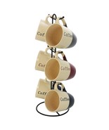 Elama Coffee House 6-Piece 12 oz. Mug Set with Stand, Assorted Colors - $69.18 CAD