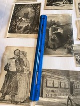 Antique Victorian Scrapbook Collector Cut Outs BW 1 Color Comics  Prints... - £14.90 GBP