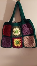 Granny Square Market Bag, 20 inches wide, 16 inches deep - $25.00
