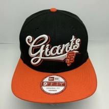 Men&#39;s New Era Cap MLB San Francisco Giants Black | Orange 9FIFTY Snapbac... - $59.00