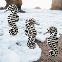 20 pcs Tibetan Silver Spacer Beads 3D Seahorse Sea Horse Jewelry Making Supplies - £9.64 GBP