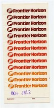 Frontier Horizon Airlines Ticket Jacket 1980&#39;s - £14.90 GBP