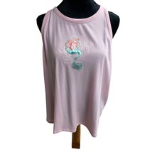 Disney Park Ariel Tank Top Ribbed Knit Sleeveless Little Mermaid Plus Si... - $21.89