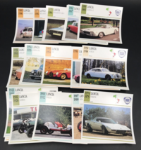 33 1990s Vintage Lancia Italy Atlas Editions Classic Cars Info Spec Card... - £7.46 GBP