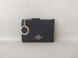 Coach Mini Skinny ID zip Card Case in cross grain Leather FREE Shipping ... - $73.52