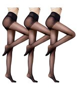 Delcast Women's Sheer Tights 20D Black High Waist Control Top 3 Pairs M - $192.88 MXN Delcast Women's Sheer Tights 20D Black High Waist Control Top 3 Pairs M - $192.88 MXN