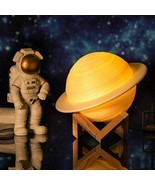 3D Print Saturn Galaxy Planet LED Night Light Table Lamp Astronomy Lover... - £30.23 GBP+