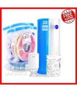 30 Vacuum-Sealed Filament Bags with Desiccants &amp; Auto Pump - 13.4x12.6in... - €47,78 EUR