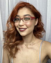 New Vintage ALAIN MIKLI A63667 52mm Red Women’s Semi-Rimless Eyeglasses Frame - $384.99