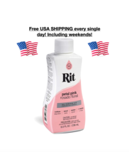New Rit All Purpose Liquid Dye Petal Pink 8 oz Bottle Cotton Wool Nylon USA - $337.75 MXN