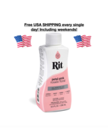 New Rit All Purpose Liquid Dye Petal Pink 8 oz Bottle Cotton Wool Nylon USA - $337.75 MXN