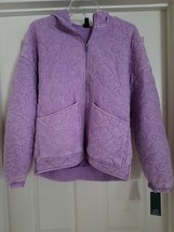 Wild Fable Hooded Varigated Purple Quilted Jacket, Size S - $25.00