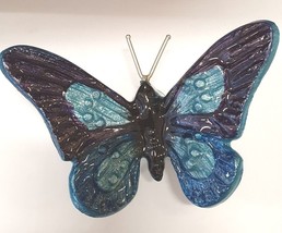 Tilnar Art - Blue Butterfly (S) - 6.5cm high, 13.5cm wide - Recycled Aluminium - £15.56 GBP