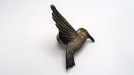 Vintage Sterling Silver Hand and Hammer H&amp;H Humming Bird Pin 3.5cm - £30.77 GBP