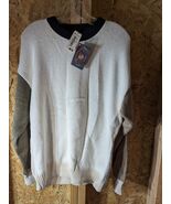 lake harmony sweater medium size 100% cotton - $24.74