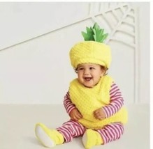 NEW Yellow Plush Baby Pineapple Pullover Halloween Costume 6-12 Months - £15.54 GBP
