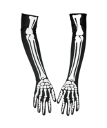 Gothic SKELETON HAND/ARM BONES LONG OPERA GLOVES Cosplay Costume Accesso... - £6.77 GBP