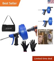 Professional 35FT Drain Cleaning Auger - Hands-Free Power and Versatile Use - $1,104.20 MXN