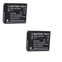 Two Batteries For Panasonic CGA-S005 CGA-S005A CGA-S005A/1B CGA-S005E DMW-BCC12 - £19.38 GBP
