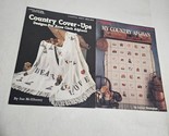 Designs for Anne Cloth Country Afghans Lot of 2 Leaflets Leisure Arts #6... - $8.98